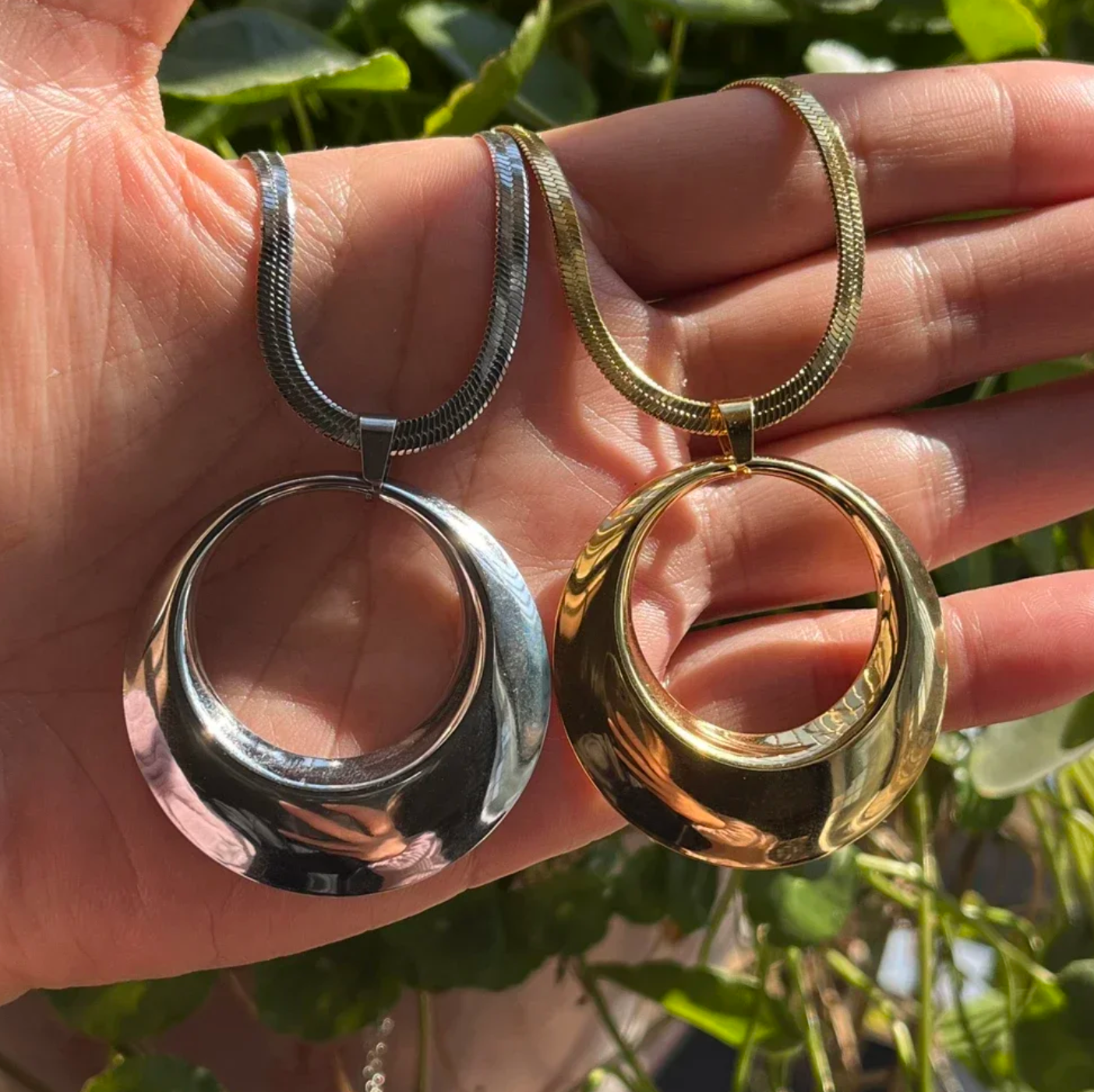 Chunky O-Ring Pendant Necklace