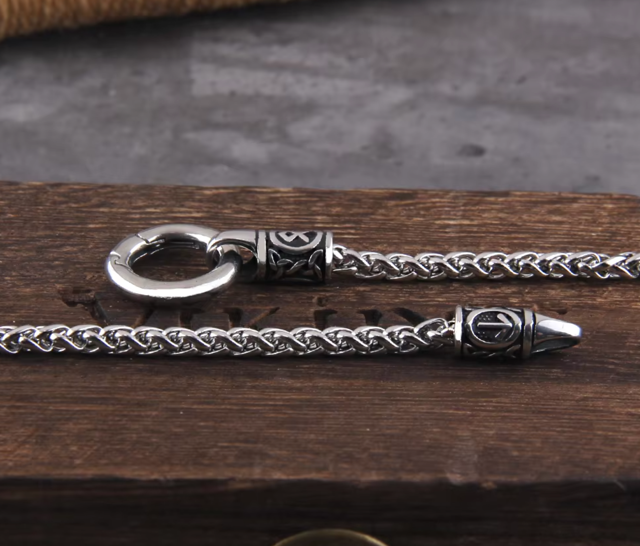 Nordic Viking Rune Pendant Necklace