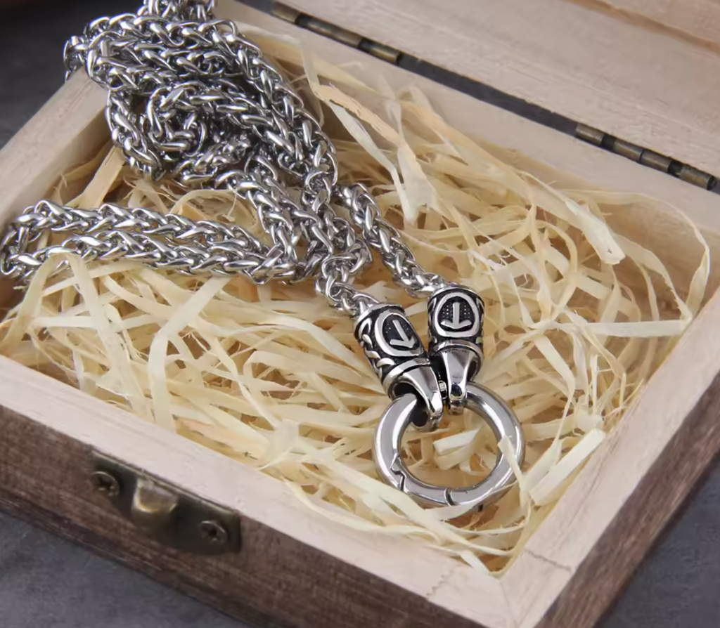 Nordic Viking Rune Pendant Necklace