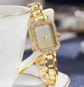 Women's Square Rhinestone Quartz Watch