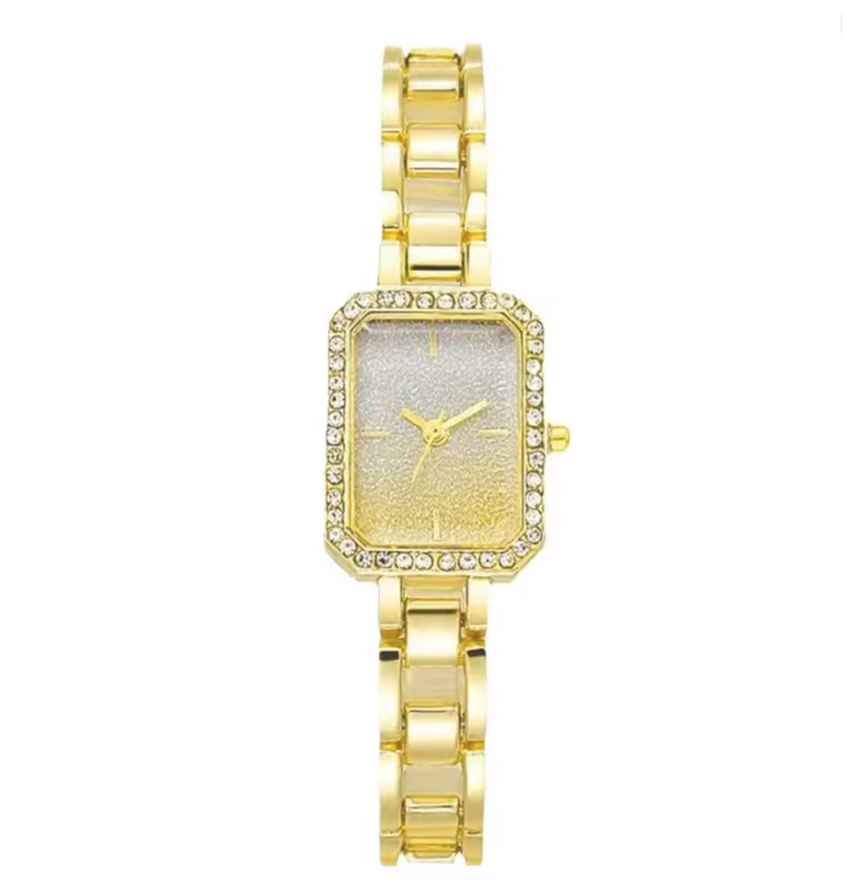 Women's Square Rhinestone Quartz Watch