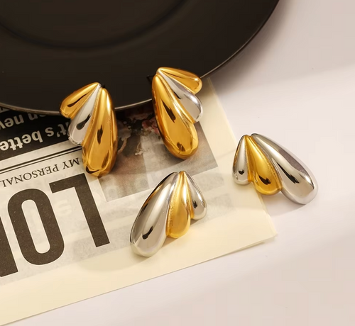 18K Gold Plated Wing Earrings