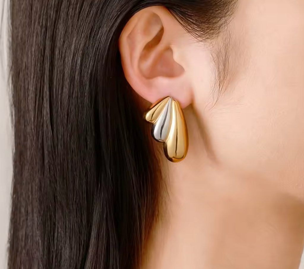 18K Gold Plated Wing Earrings