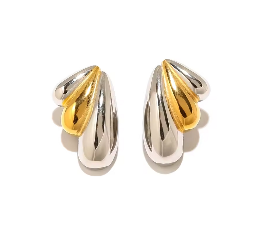 18K Gold Plated Wing Earrings